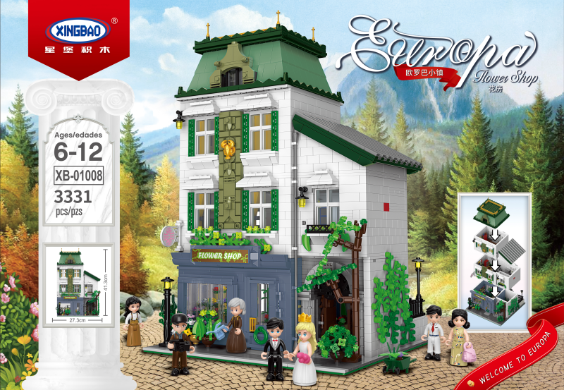 Xingbao Europa Town: Flower Shop #01008 – Not Just Collectibles, LLC
