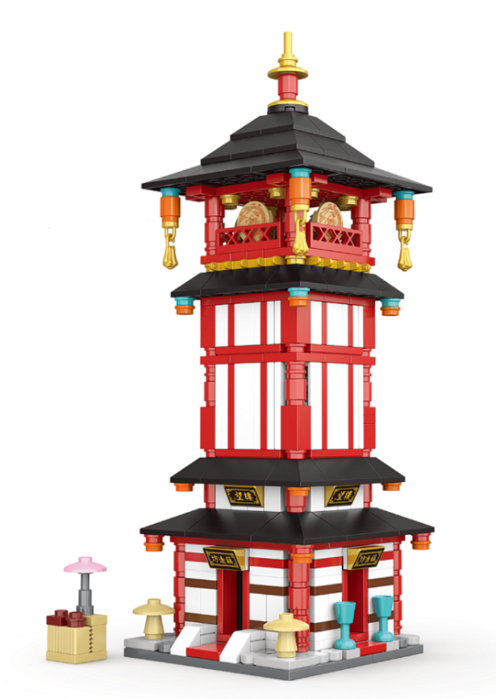 Xingbao Mini Watchtower Chinatown Tang Dynasty #01115