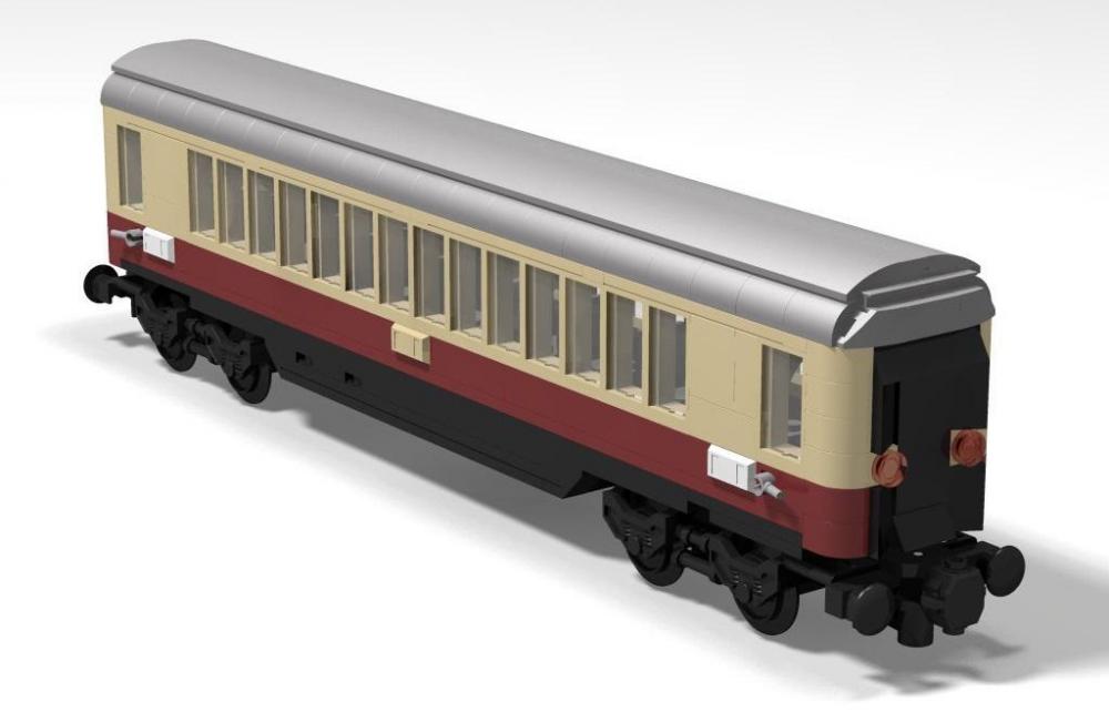 Bluebrixx Train passenger trolley Rheingold DB #101341