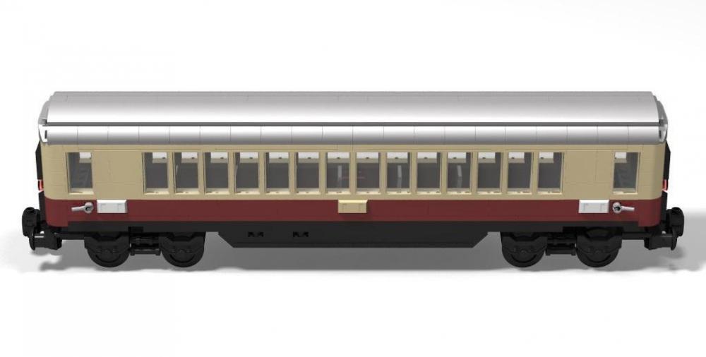 Bluebrixx Train passenger trolley Rheingold DB #101341