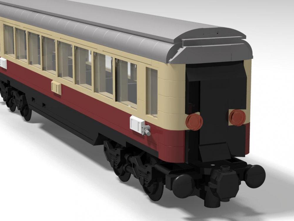 Bluebrixx Train passenger trolley Rheingold DB #101342