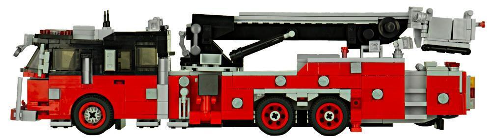 Bluebrixx Seagrave Aerial Scope red/black #102728