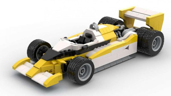 Bluebrixx 1979 Turbo Formula Racer white/yellow #103393