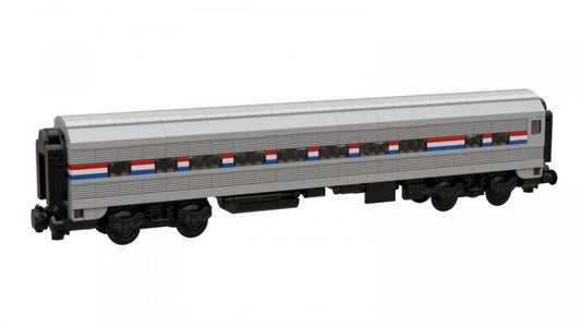 Bluebrixx Passenger car USA gray-black #103858