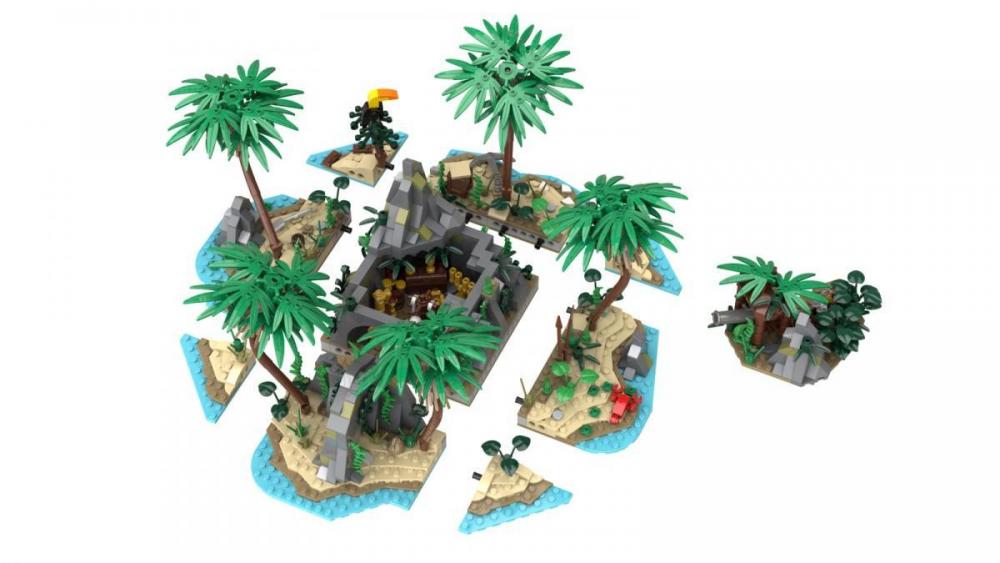 Bluebrixx Pirates Island: Treasure Cave #105266