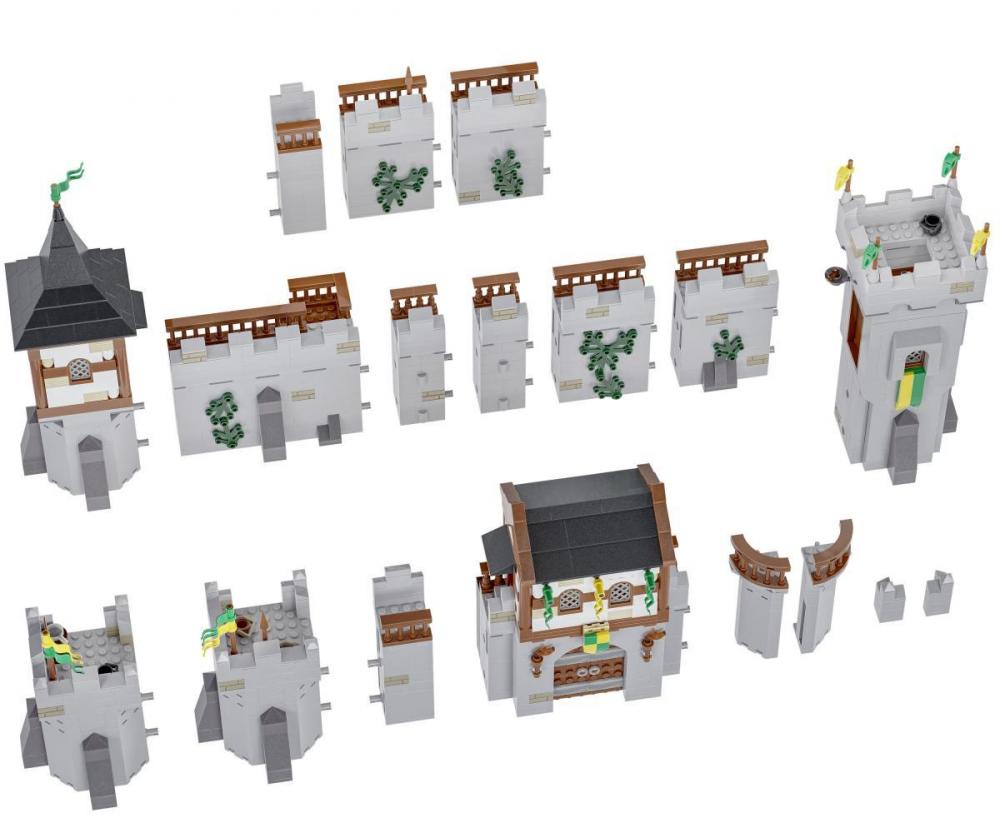 Bluebrixx Bear Rock Castle: Base Castle #105506