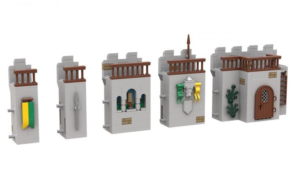 Bluebrixx Bear Rock Castle: Wall Expansion #105654