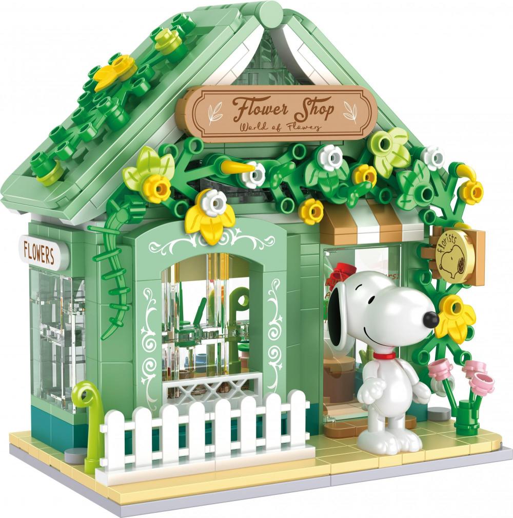 Bluebrixx Snoopy's Flower Shop Set 107425