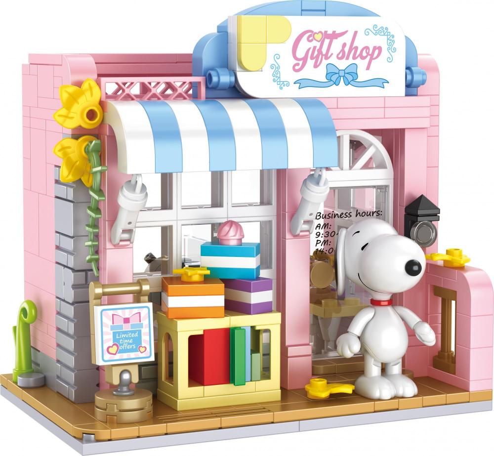Bluebrixx Snoopy's Gift Shop Set 107426