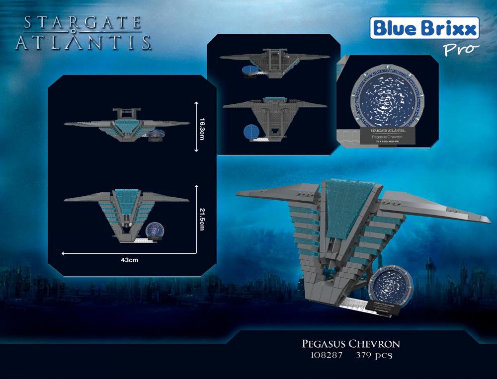 Bluebrixx Stargate Pegasus chevron Set 108287