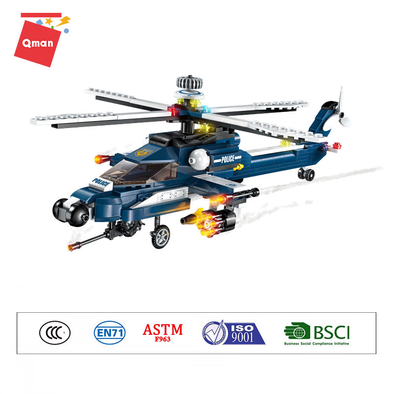 QMan Combat Zones Armored Helicopter Windstorm #1801