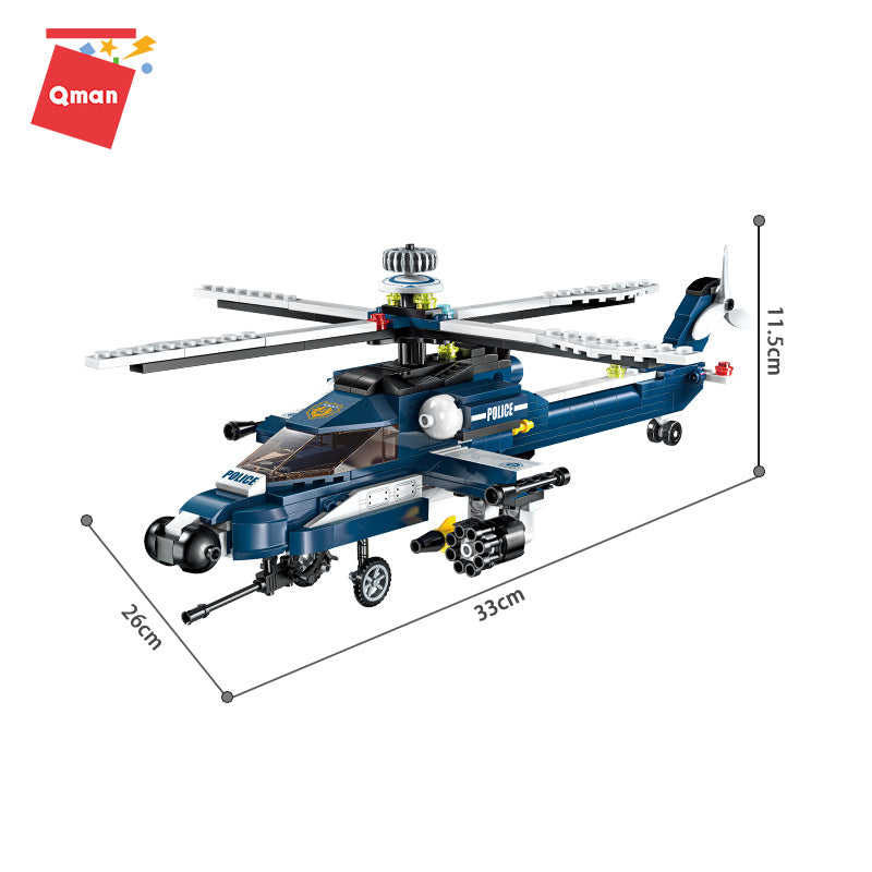 QMan Combat Zones Armored Helicopter Windstorm #1801