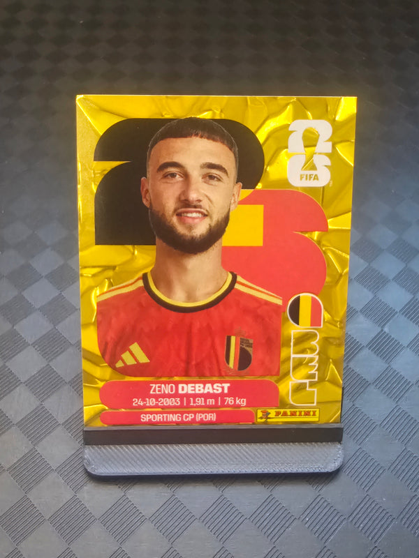 2026 Panini FIFA World Cup Sticker Belgium Gold Crumple Exclusive