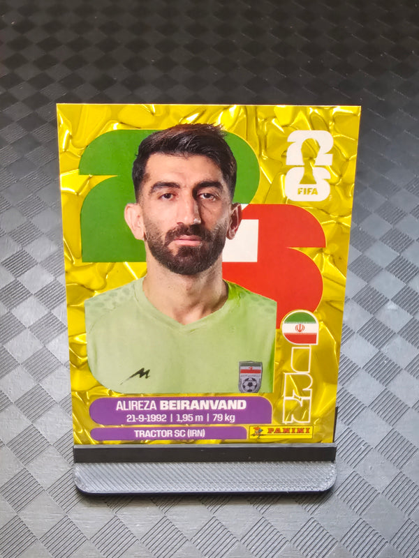 2026 Panini FIFA World Cup Sticker Iran Gold Crumple Exclusive