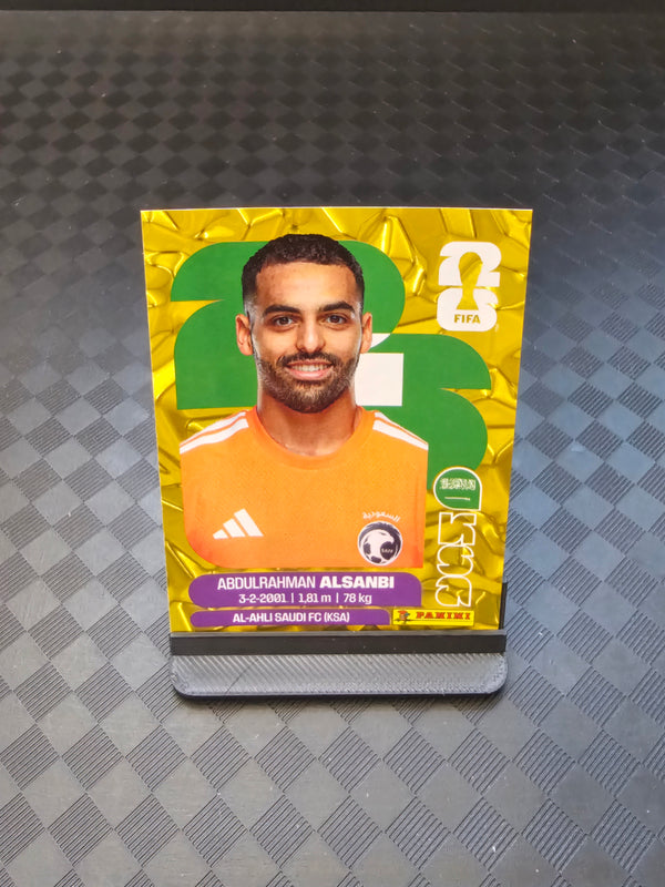 2026 Panini FIFA World Cup Sticker Saudi Arabia Gold Crumple Exclusive