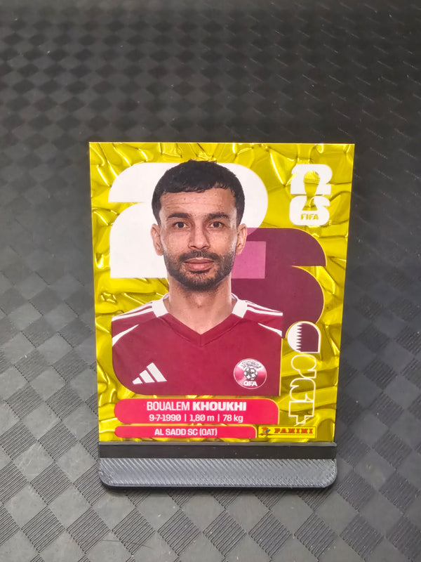 2026 Panini FIFA World Cup Sticker Qatar Gold Crumple Exclusive