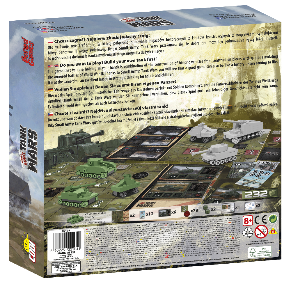 COBI Tank Wars Strategic board game #22104
