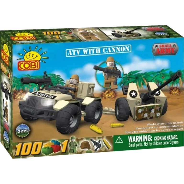 COBI 100 Piece ATV with Cannon Military Vehicle #2215