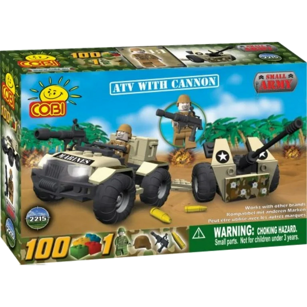 COBI 100 Piece ATV with Cannon Military Vehicle #2215