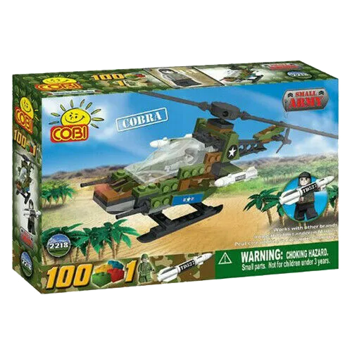 100 Piece Cobra Military Helicopter