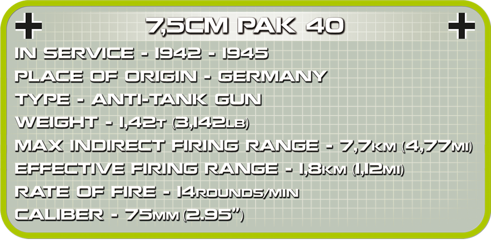 COBI 7,5 cm PaK 40 #2252