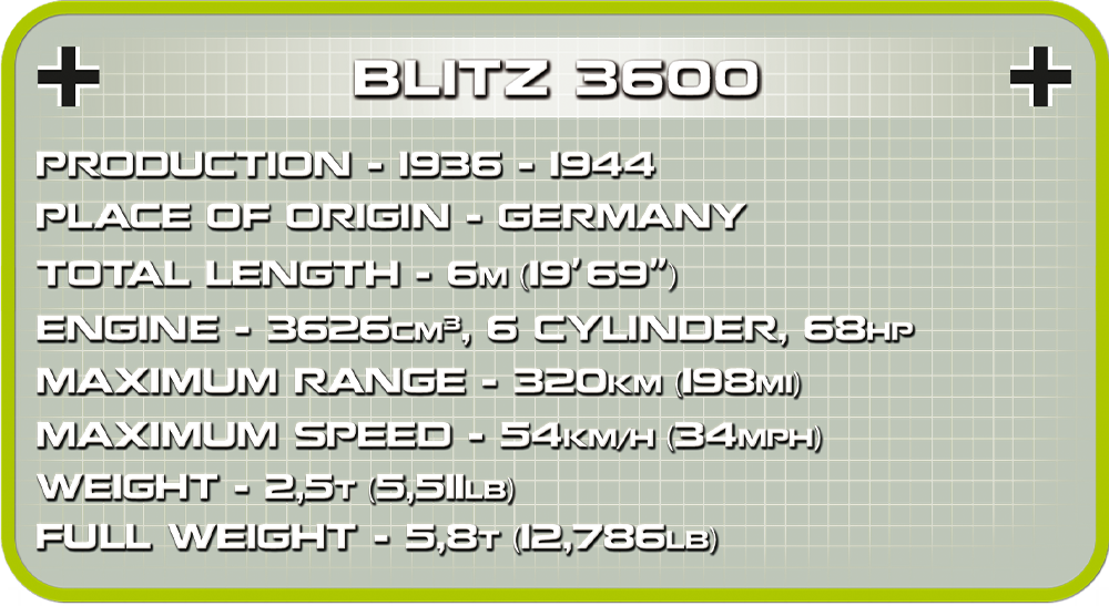 COBI Blitz 3600 DAK #2254