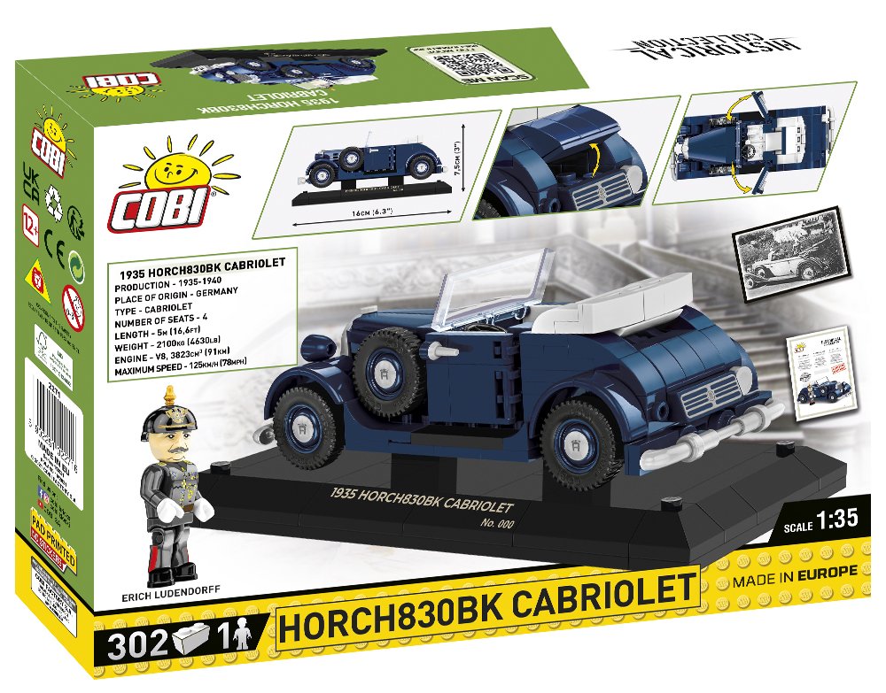 COBI Horch830BK Cabriolet - Limited Edition #2271