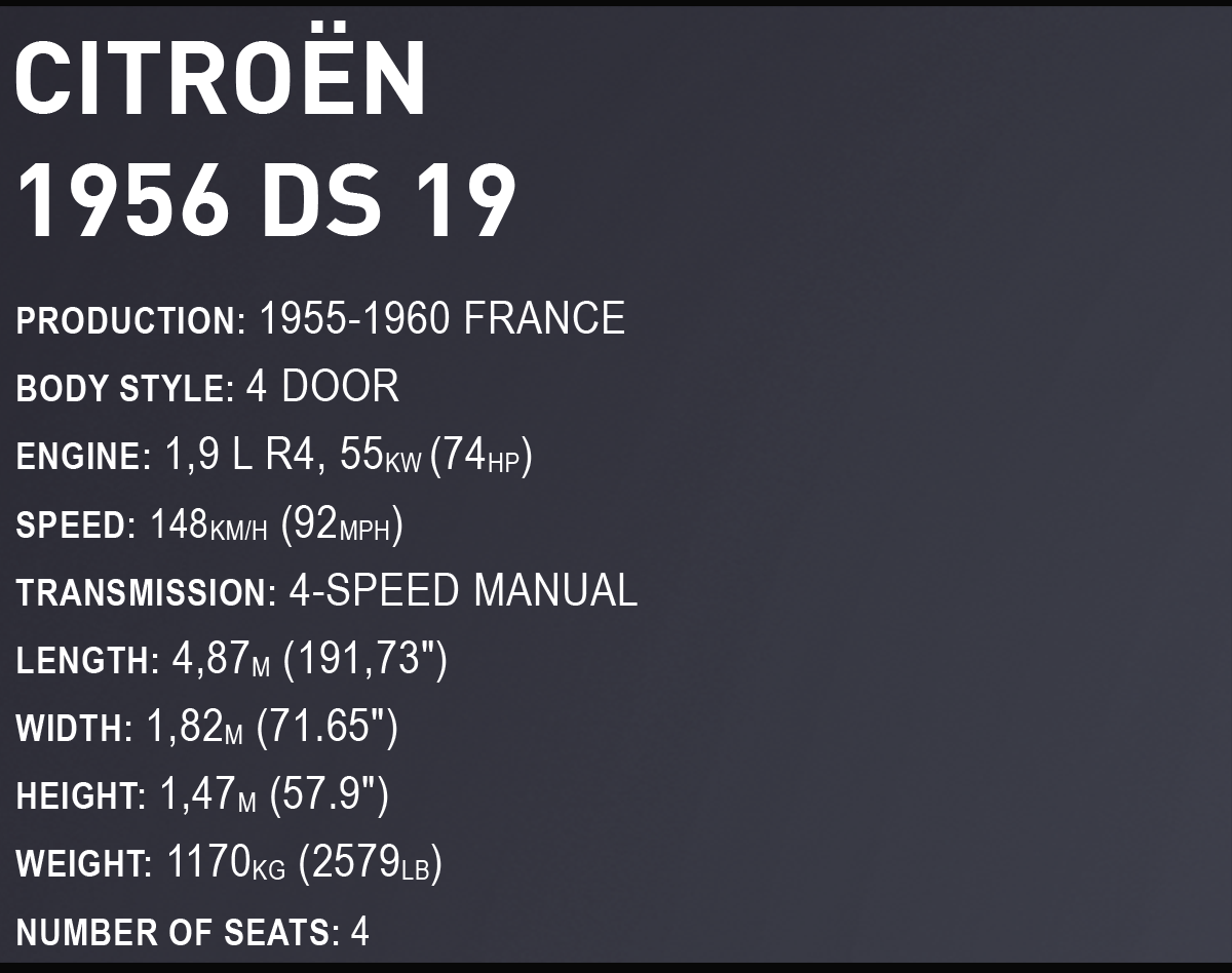 COBI Citroen DS 19 1956 #24347