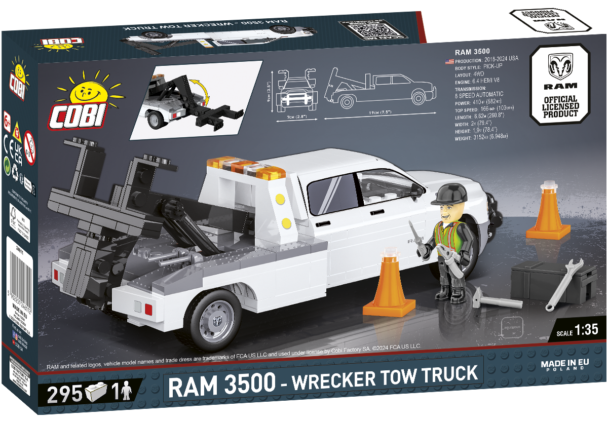 COBI RAM 3500 - Wrecker Tow Truck Set 24611