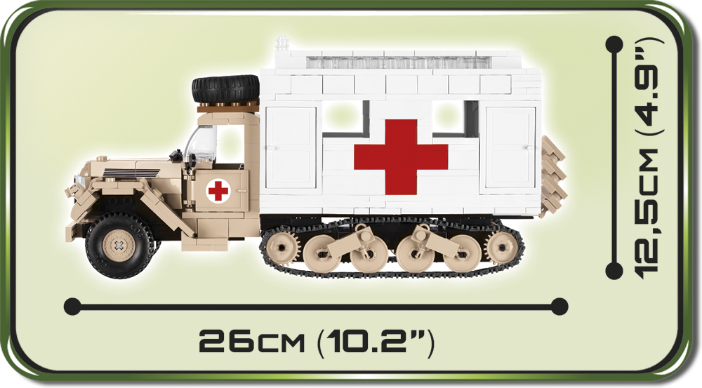 COBI Ford V3000S Maultier Ambulance #2518