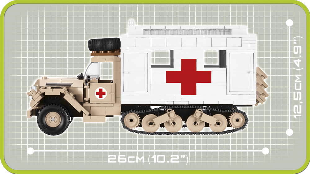 COBI Ford V3000S Maultier Ambulance #2518