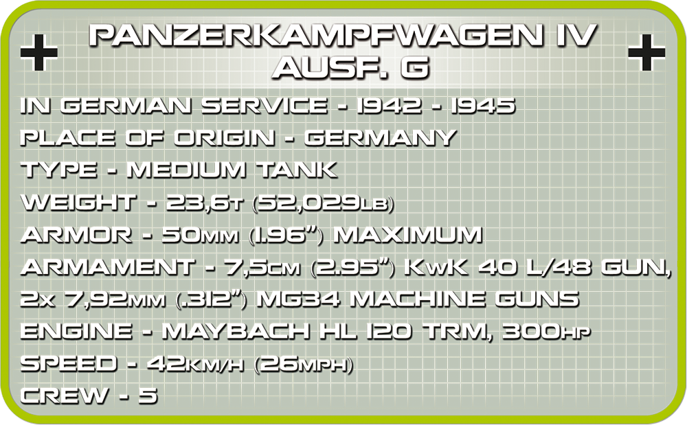 COBI Panzer IV Ausf.G Set 2546