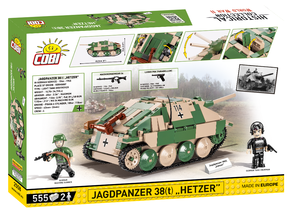COBI Jagdpanzer 38(t) Hetzer Set 2558