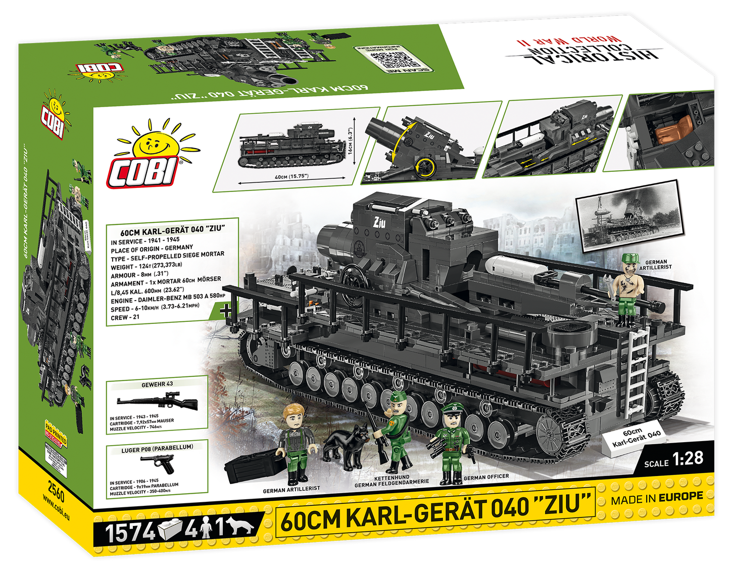 COBI 60 cm Karl-Gerät 040 ZIU #2560