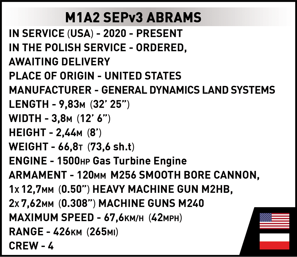 COBI M1A2 SEPv3 Abrams #2623