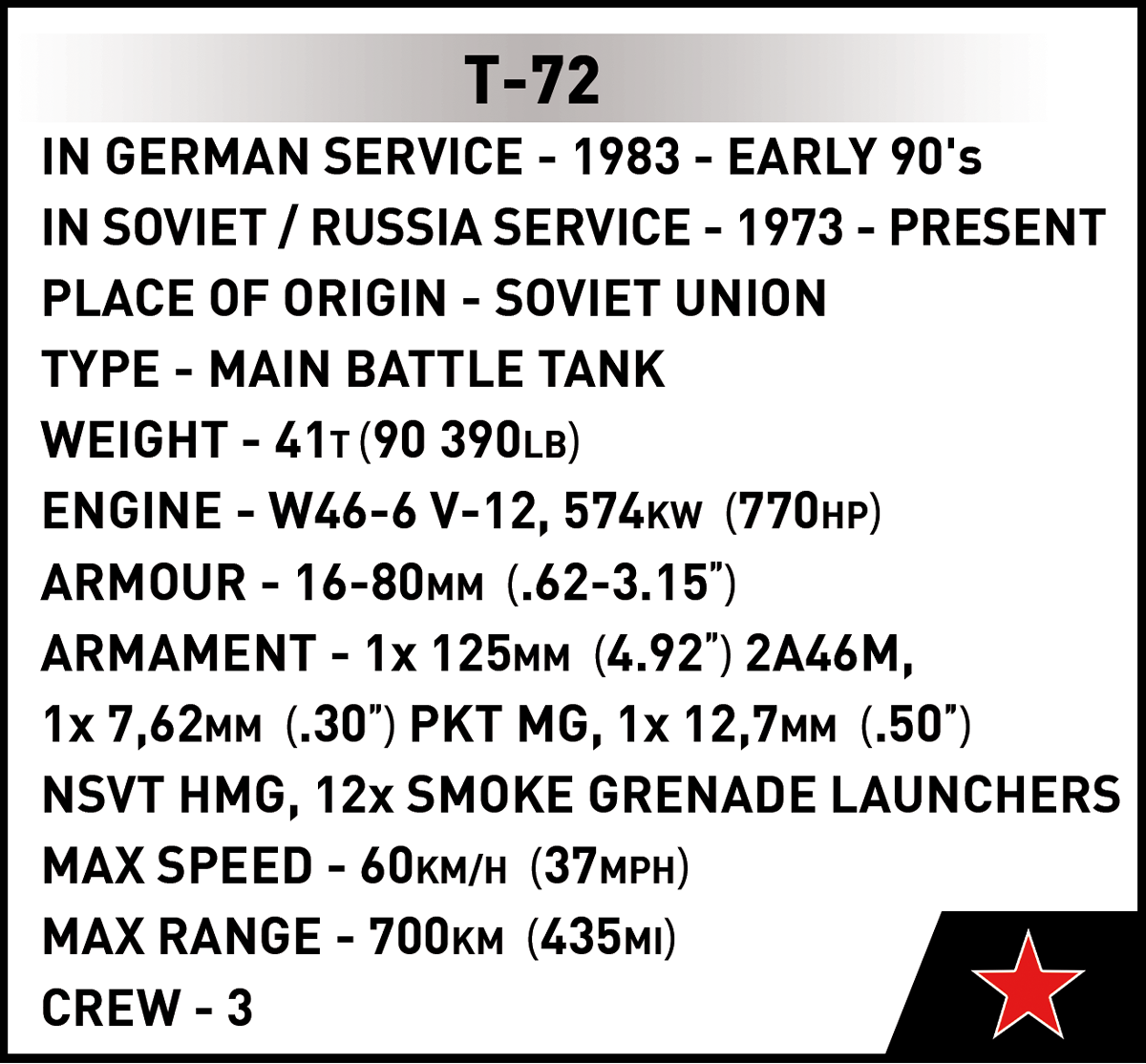 COBI T-72 (East Germany/Soviet) #2625