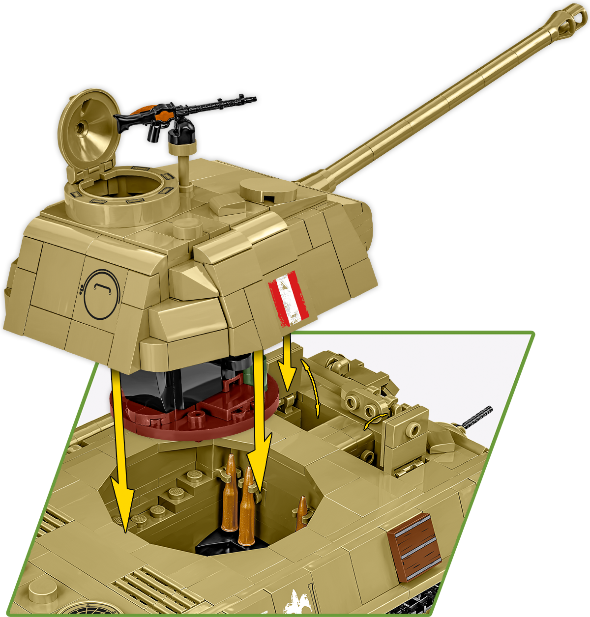 COBI Panzer V Panther Ausf. G "Pudel" Set 2655