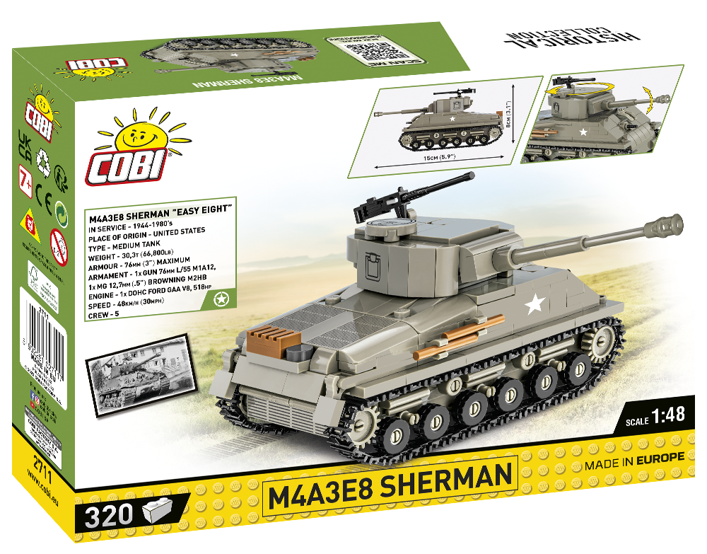 COBI M4A3E8 Sherman #2711