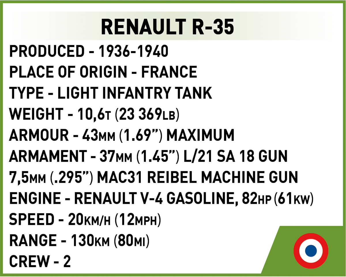 COBI Renault R-35 #2719