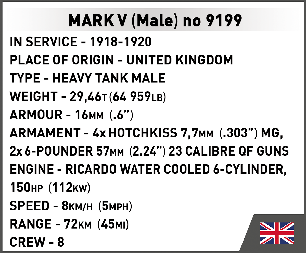 COBI Mark V (Male) no 9199 Set 2995