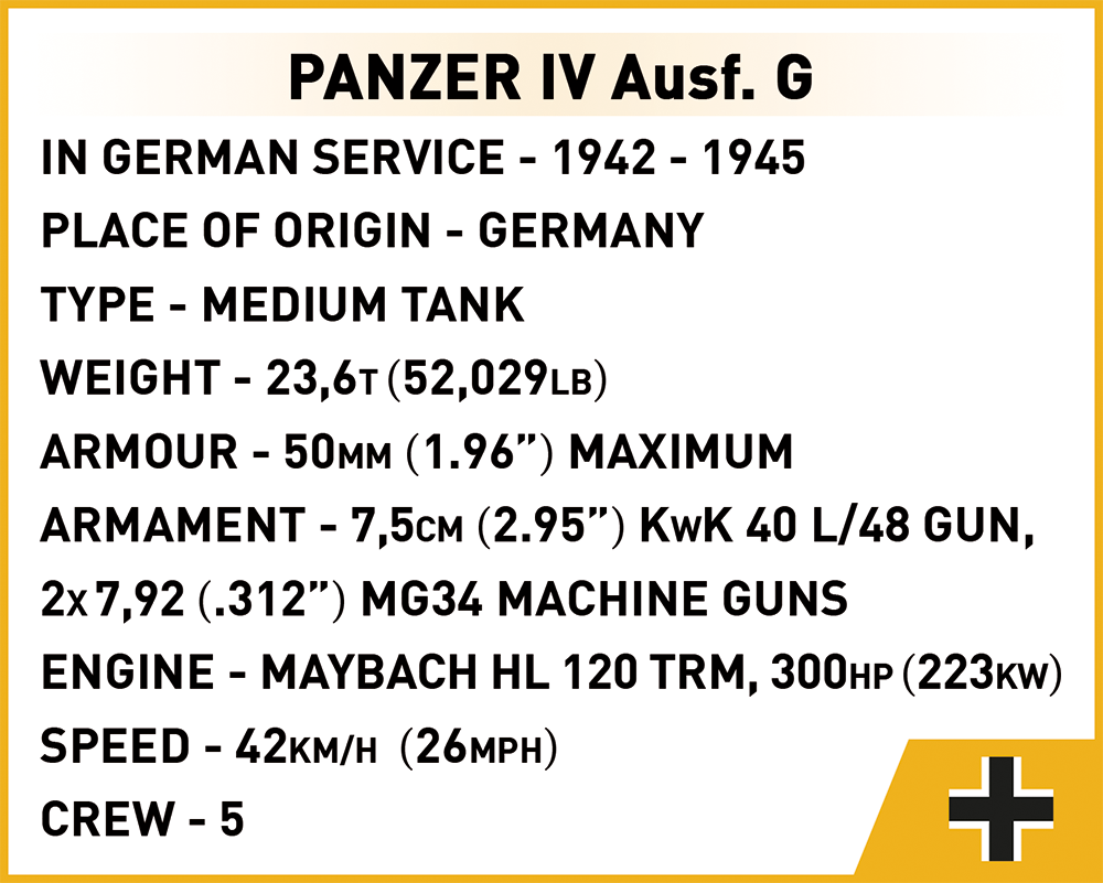 COBI Panzer IV Ausf. G #3045