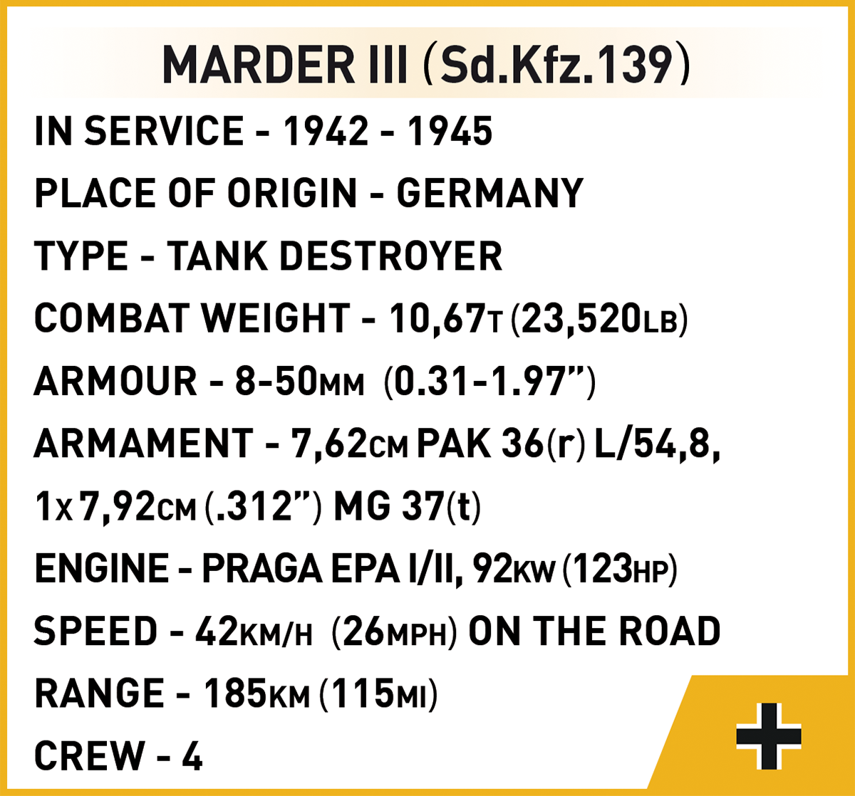 COBI Marder III Sd.Kfz.139 #3050