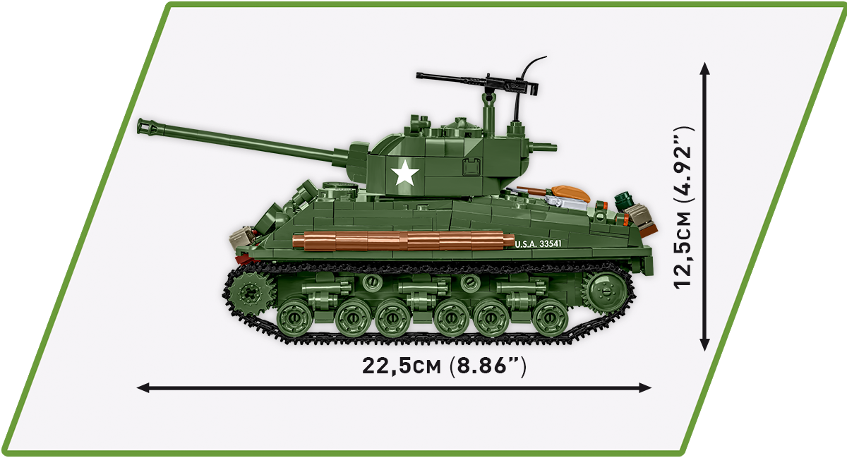 COBI Sherman M4A2E8(76)W Set 3118