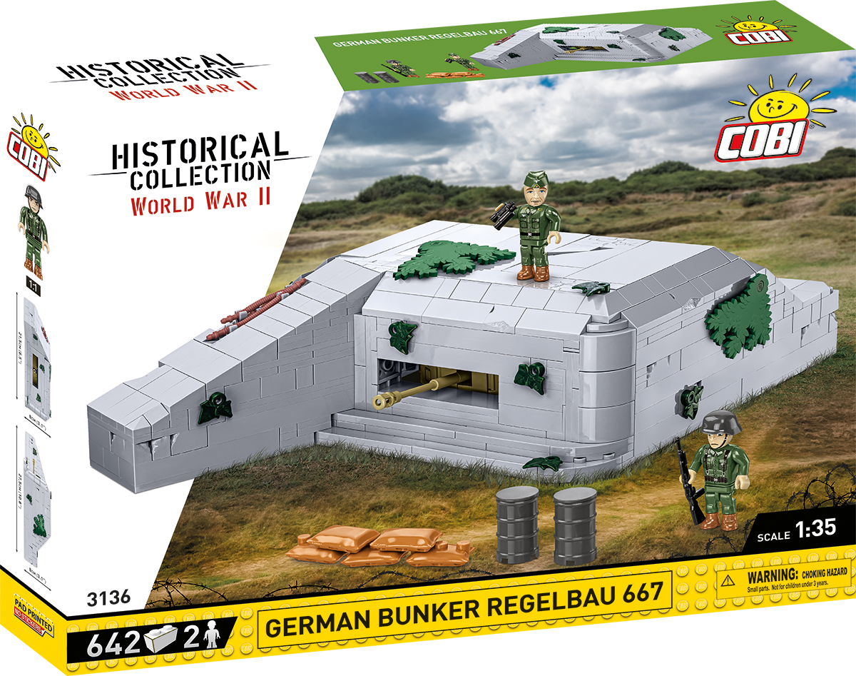 COBI German Bunker Regelbau 667 Set 3136