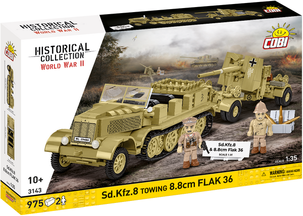 COBI Sd.Kfz.8 Towing 8.8 cm Flak 36 Set 3143
