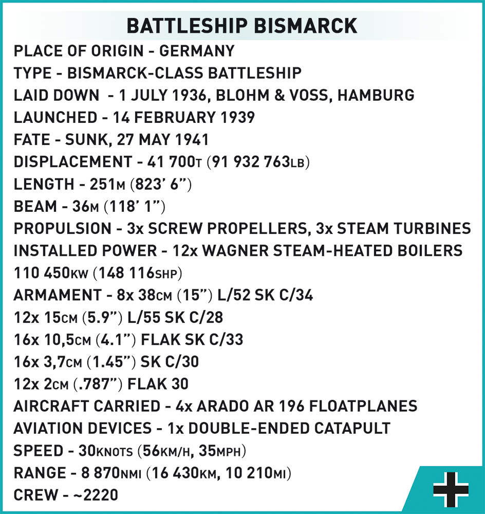COBI Battleship Bismarck #4841