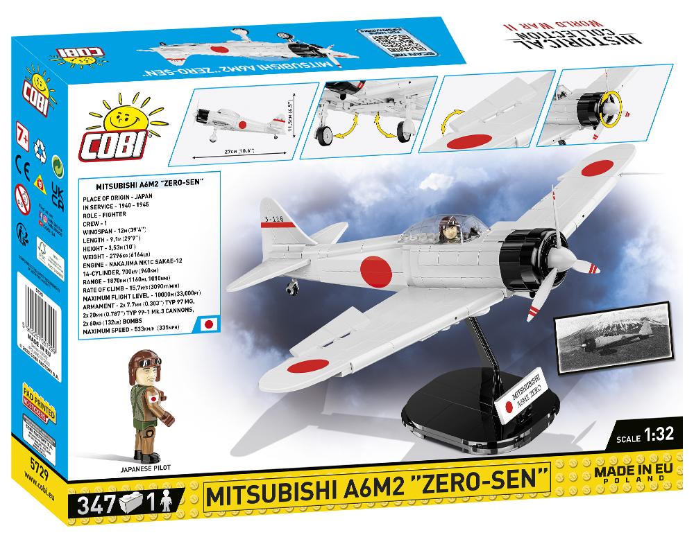 COBI Mitsubishi A6M2 "Zero-Sen" Set 5729