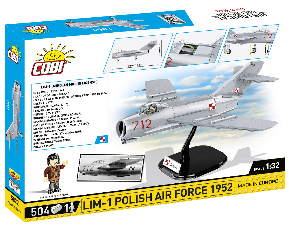 COBI Lim-1 Polish Air Force 1952 #5822