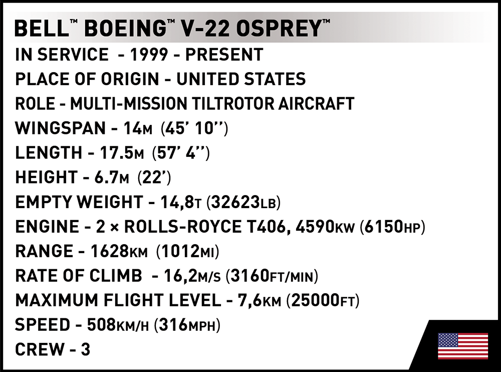 COBI Bell-Boeing V-22 Osprey #5836