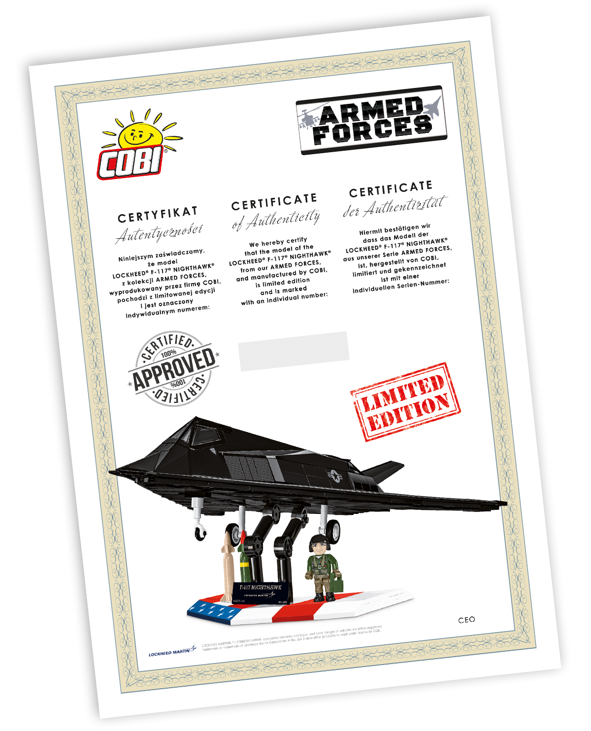 COBI Lockheed F-117 Nighthawk - Limited Edition Set 5902